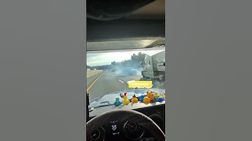 He drove aggressively, tried to push his car to the front and cross, and karma hit #accidentnews #ny