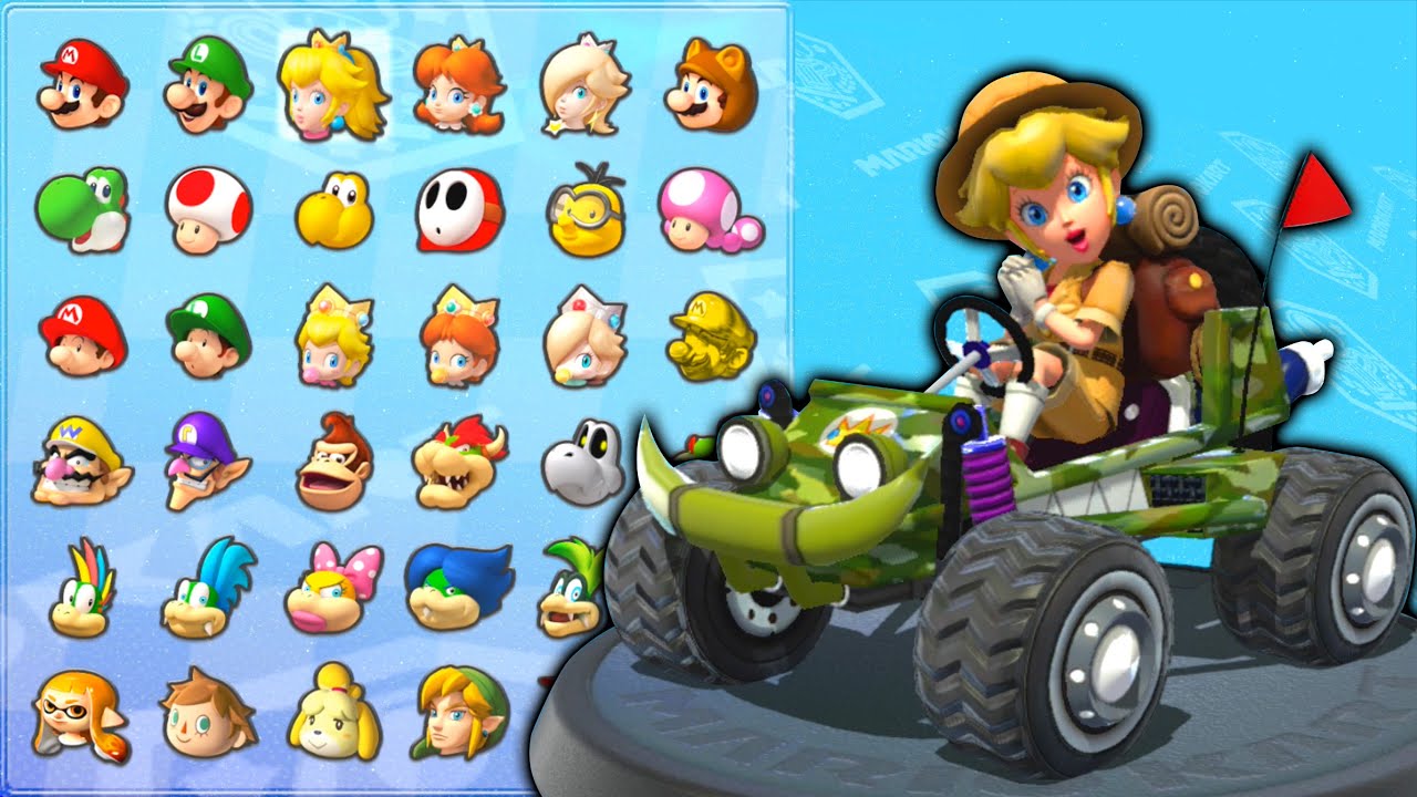 マリオカート8デラックス】マリオがマインクラフトのカートで