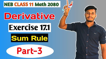 Part 3 Derivative class 11 math neb board calculus || Tuition Master