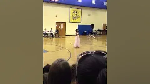 Christina Riddle at our Talent Show singing "so go...