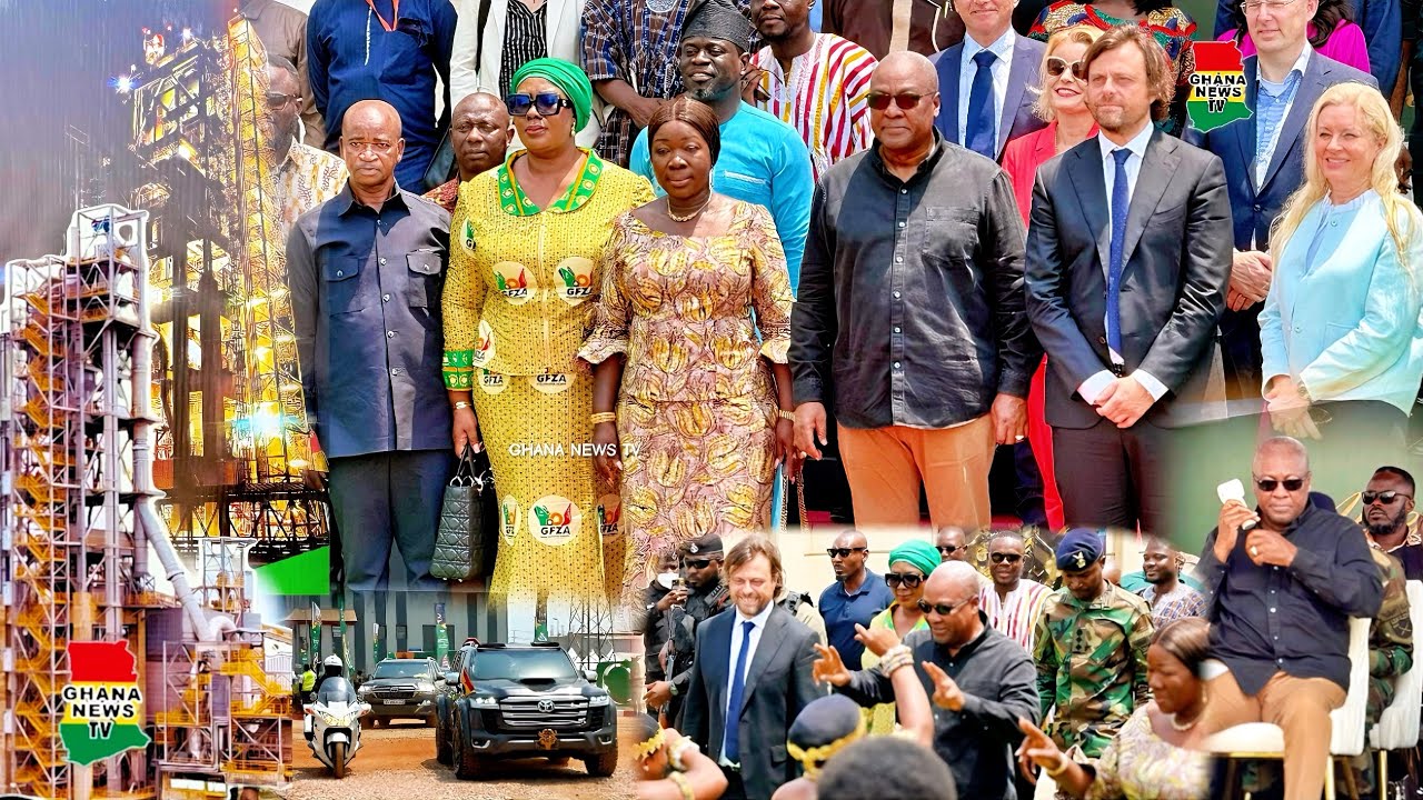 24hr Economy: Prz Mahama commissions the World’s Largest Calcined Clay Plant by CBI Gh Ltd in Tema