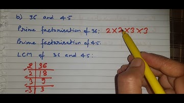 LCM by prime factorisation method# worksheet 10 @chapter 3#class 5