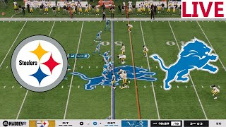 🔴LIVE 🔴Pittsburgh Steelers vs Detroit Lions/ NFL Week 16/ NFL Envivo/Madden NFL 26