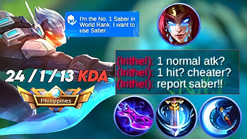 24 KILLS! CRITICAL BUILD ARE TOTALLY INSANE IN SABER ( PLEASE TRY) FULL HP DELETE!!