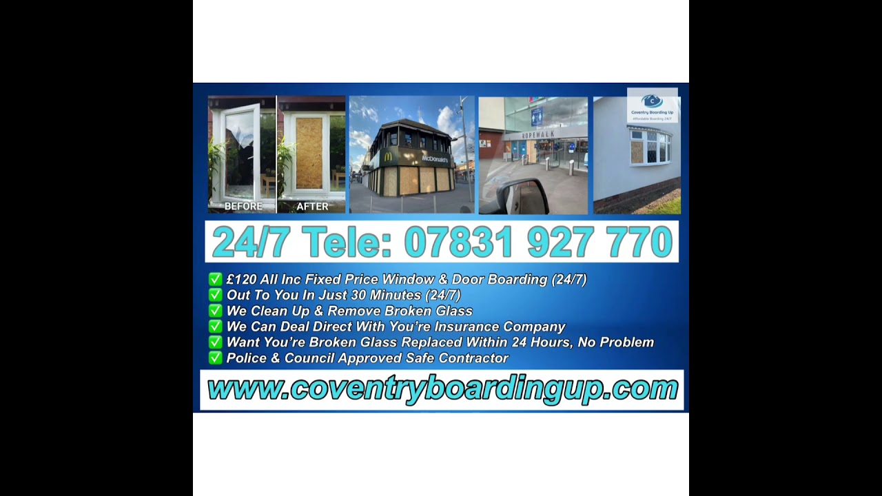 Emergency Boarding Up Coventry