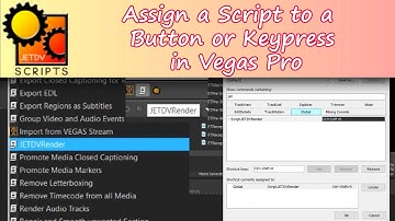 Assign a Script to a KeyPress or Toolbar Button in VEGAS