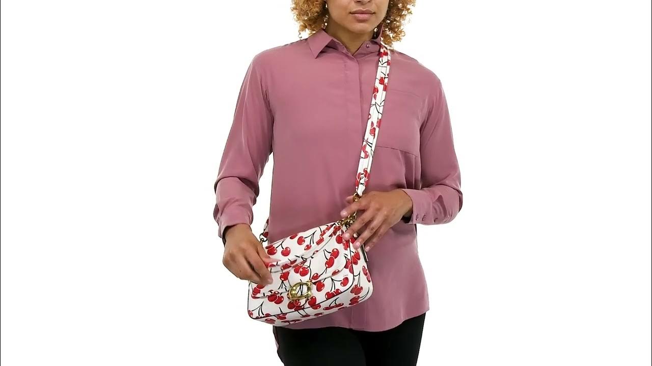 COACH Cherry Print Soft Tabby Shoulder Bag SKU 9780351 YouTube