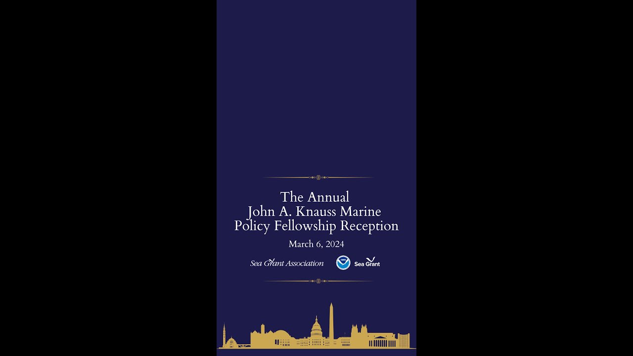 2024 John A Knauss Marine Policy Fellowship Reception with Keynote Speaker Dr. Punihei Lipe,