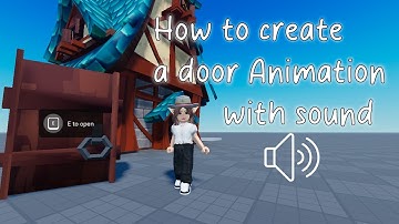 Animated Door tutorial Roblox studio 2025 (with sound)