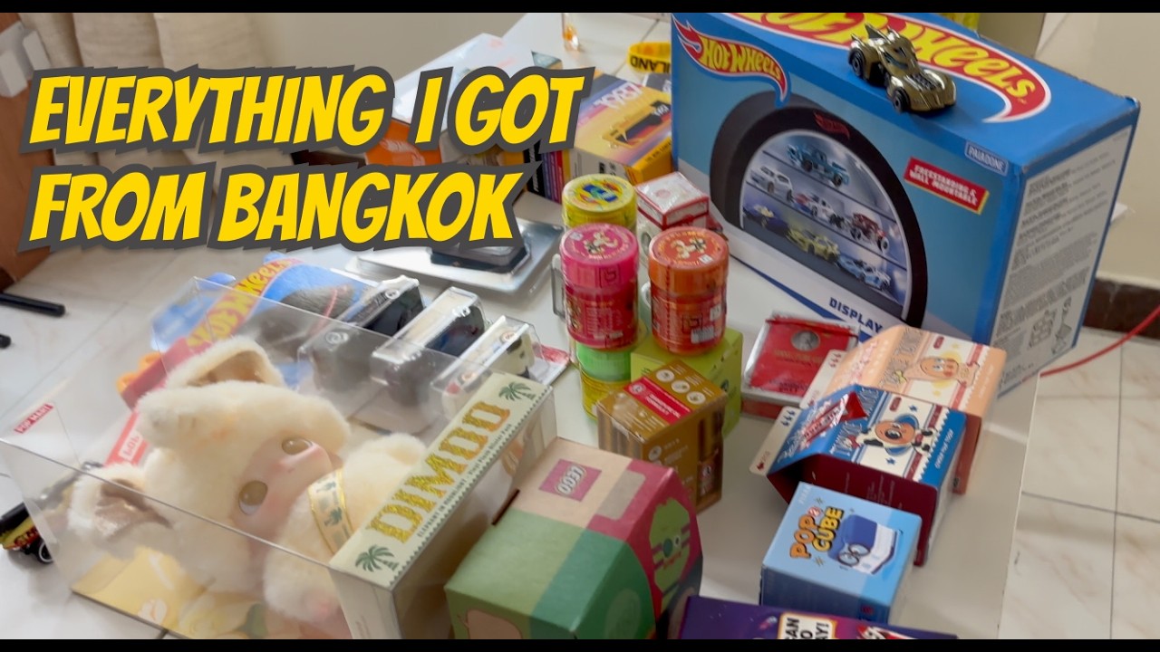 Souvenirs and Toys I bought from Thailand! Hot Wheels, Pop Mart, Inhailers, LEGO & Insta360