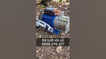 Trọn bộ tưới với béc AX32 và bơm đa tầng cánh INOX