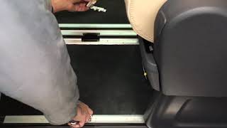 How to remove a rear seat in a VW Volkswagen Caravelle in 35 secs