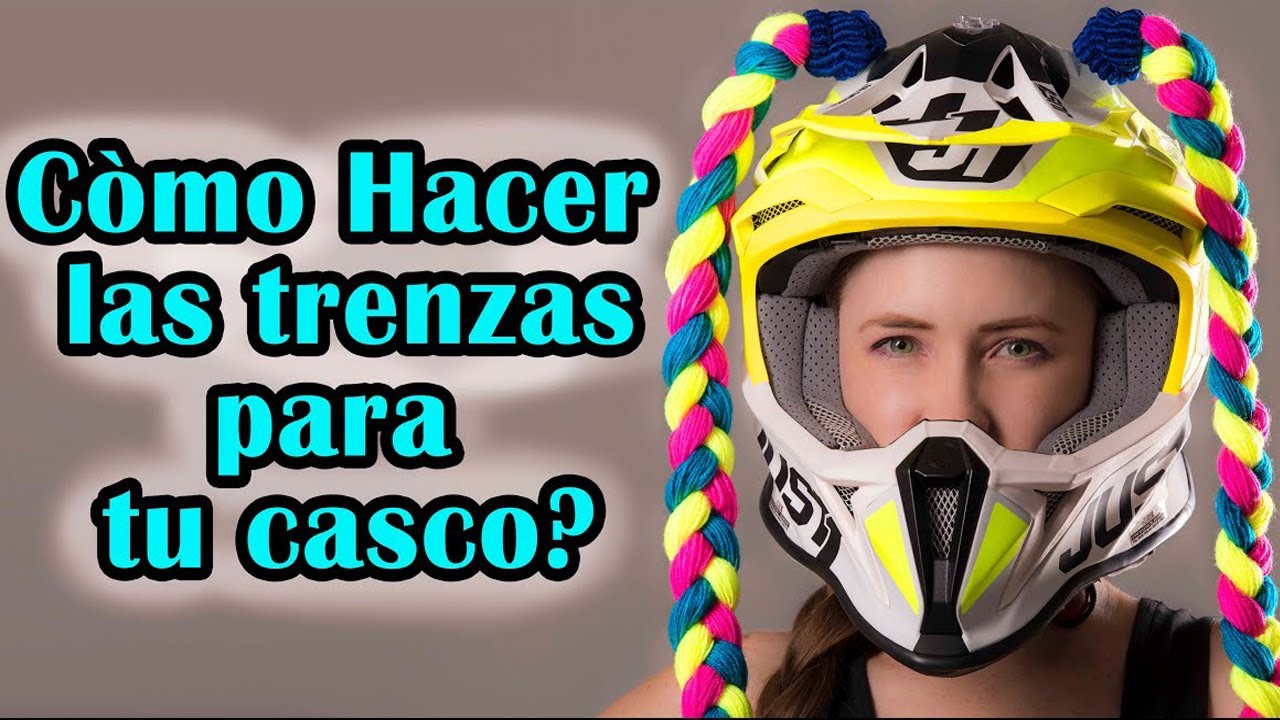 🧐Como hacer TRENZAS para tu casco🧖‍♀️🏍/FACIL y ECONOMICAS/yamaha  raptor700 /Anthea - YouTube