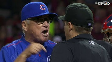 CHC@STL: Maddon gets ejected in the 6th