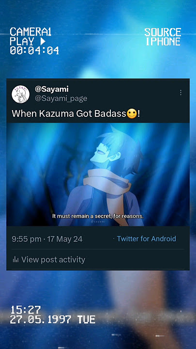 When Kazuma Got Badass🙂💀 - KonoSuba❤️#anime #animeedit #konosuba @Sayami_7011