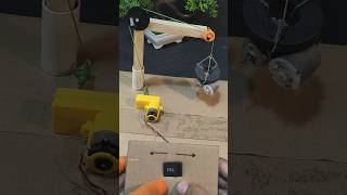 Heavy Load Lifting Crane Mechanism with DC Motor #tech #dcmotor #shorts