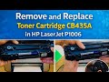 How to Replace the Toner Cartridge on HP LaserJet P1006 | Replace Cartridge CB435A