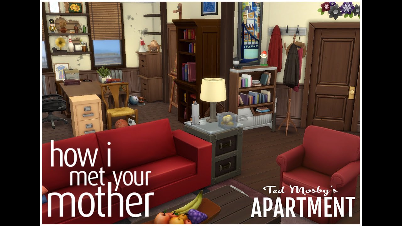 HIMYM Ted Mosby's Apartment II The Sims 4 Speed Build YouTube
