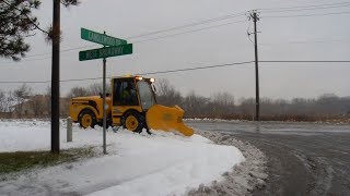 Slushy Snow and Rain Mix creates Road-Clearing Challenges