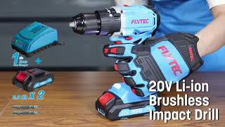 FIXTEC 20V Brushless Battery Drill