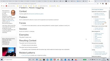 reading Audit logging, microservices
