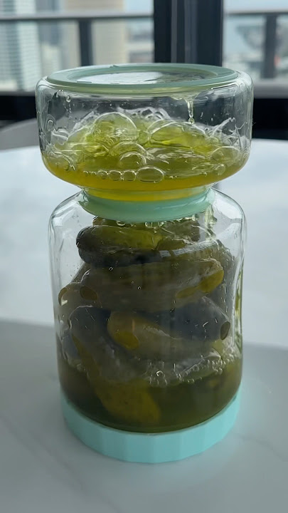 *ASMR* PICKLE JAR RESTOCK! #asmr #restock #kitchen #satisfying #snacks #apartment #home #pickles