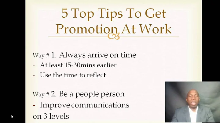 5 Top Tips To Get Promotion At Work