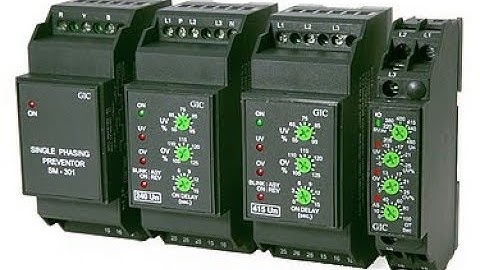 What is PFR... phase failure relay... phase monitoring relay...