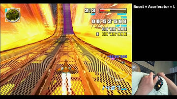 F-Zero GX: Fire Field Undulation Staff Ghost beaten with 1 hand