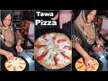 Lady Made CHakki Ke Atta Ka Delicious Tawa Pizza Without Oil #streetfood