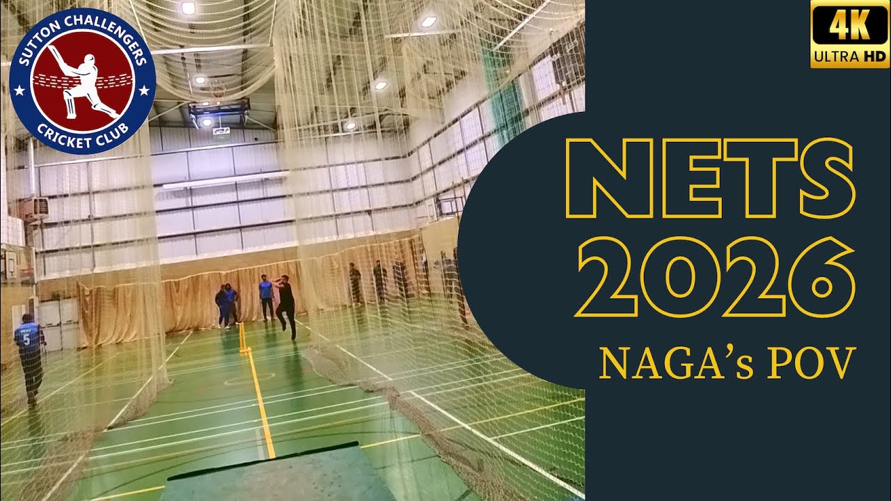 Naga's First Cricket Nets of the Season 🏏 | Sutton Challengers POV 4K | Grit, Sweat & Comeback