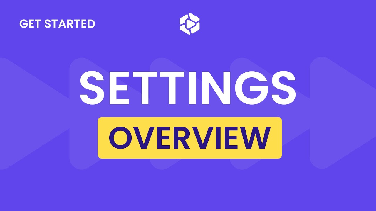 Settings Area Overview - YouTube