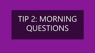 Leaderonomics Happily Tip 2 | Morning Questions