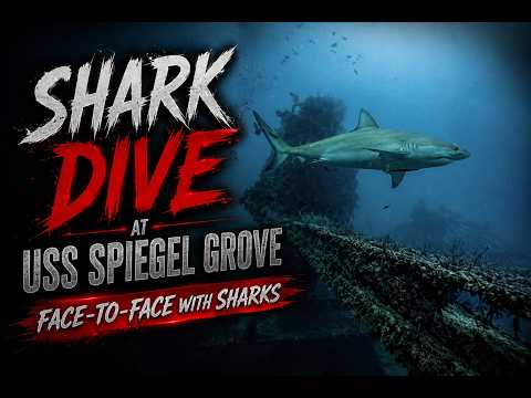 Shark Dive at USS Spiegel Grove - Secret Florida Adventure!