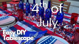 Chic & Easy 4th of July Table Decor | Patriotic Tablescape Ideas You Can Recreate