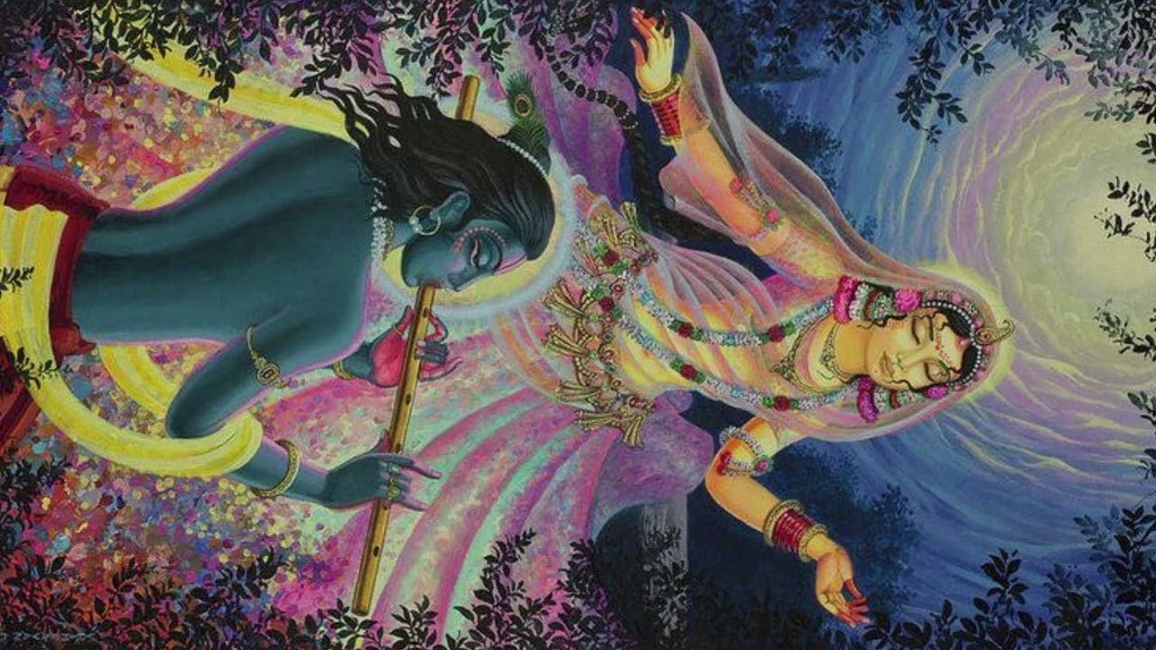 श्री कृष्ण चन्द्र जू ओर श्री ललिता जू की प्रेम ओर आनंद मस्ती भरी हर्ष उल्लास भरी वार्ता