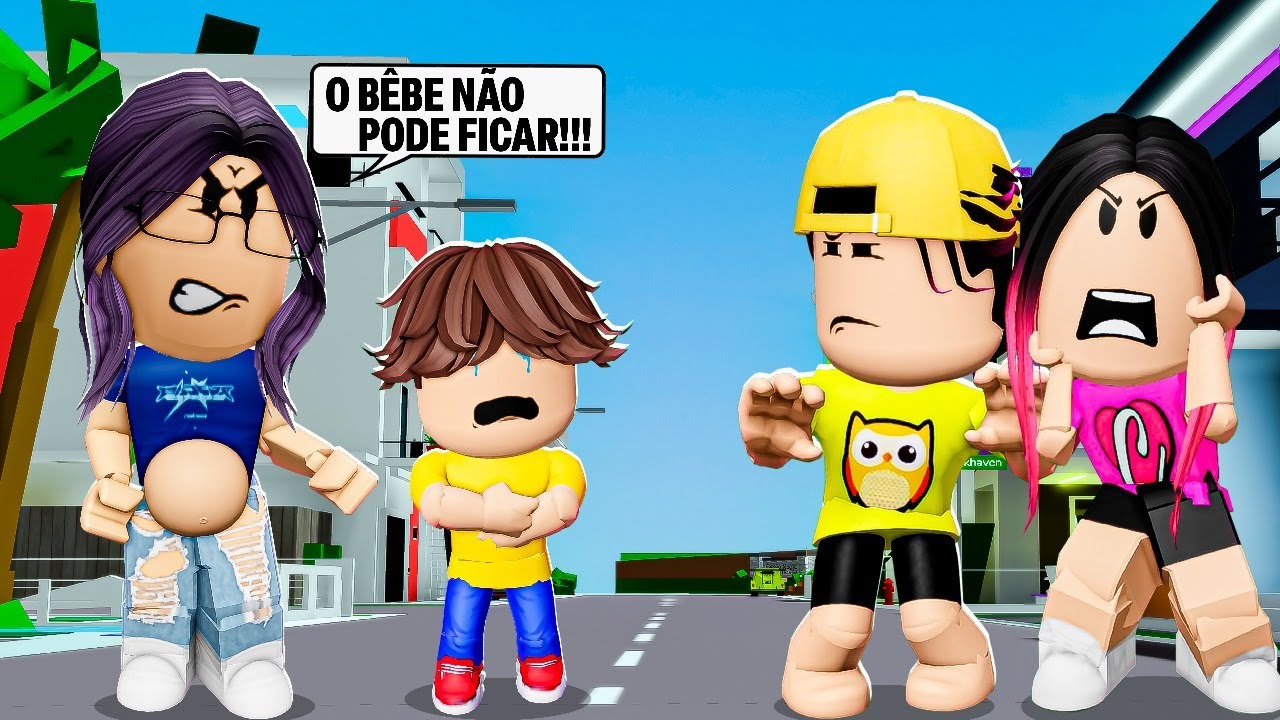 ADOTAMOS O FILHO DA VIZINHA QUE ESTÁ GRÁVIDA NO BROOKHAVEN RP!