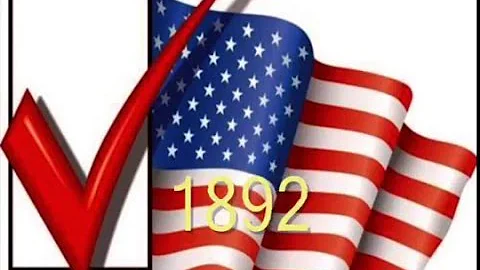 THE AMERICAN ELECTORATE -- 1892