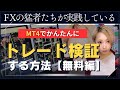 MT4を使ったトレード手法の検証方法【FXトレーダー必見！】