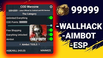 COD Warzone Mobile MOD APK v9.4 ✅ (Unlimited COD Points, Aimbot, ESP, Free Purchases)