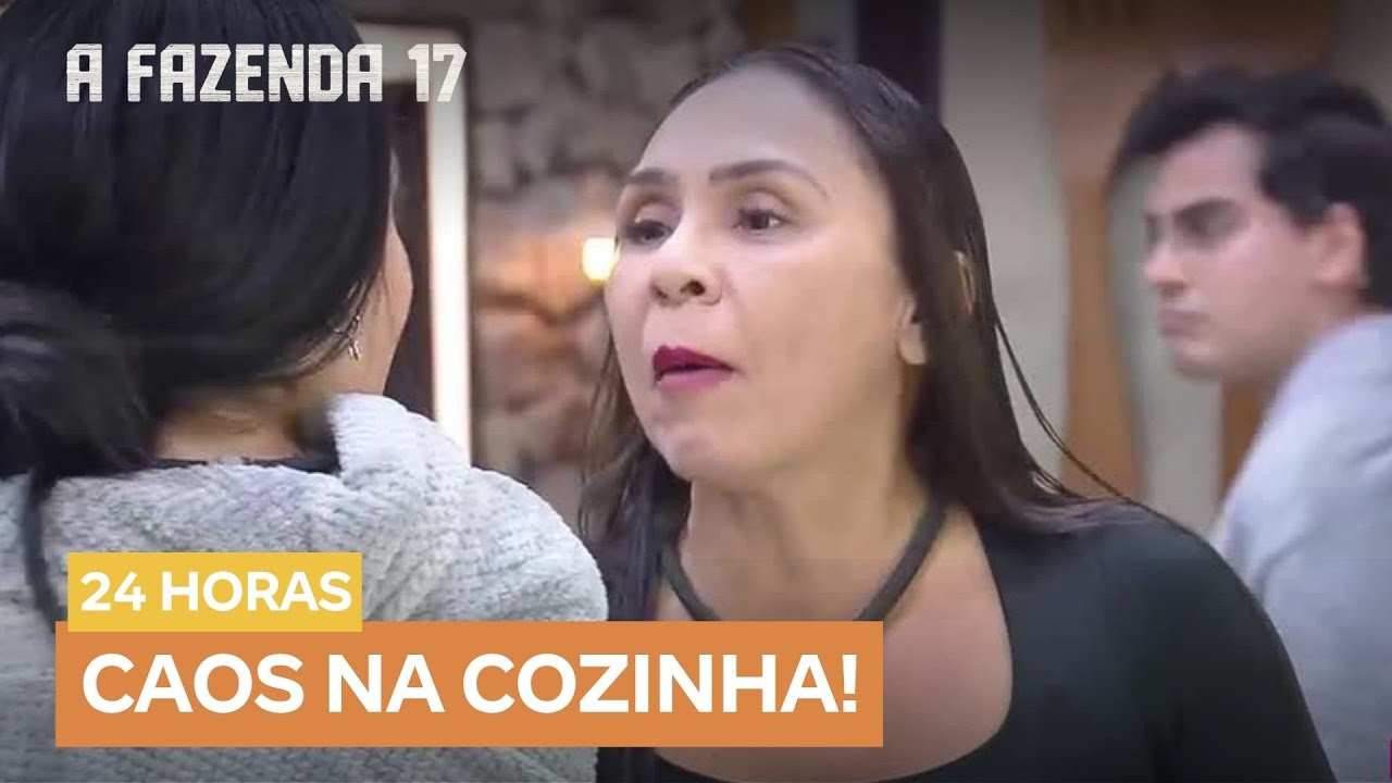 Caos na cozinha: Yoná joga comida no chão e gera nova discussão entre os peões | A Fazenda 17
