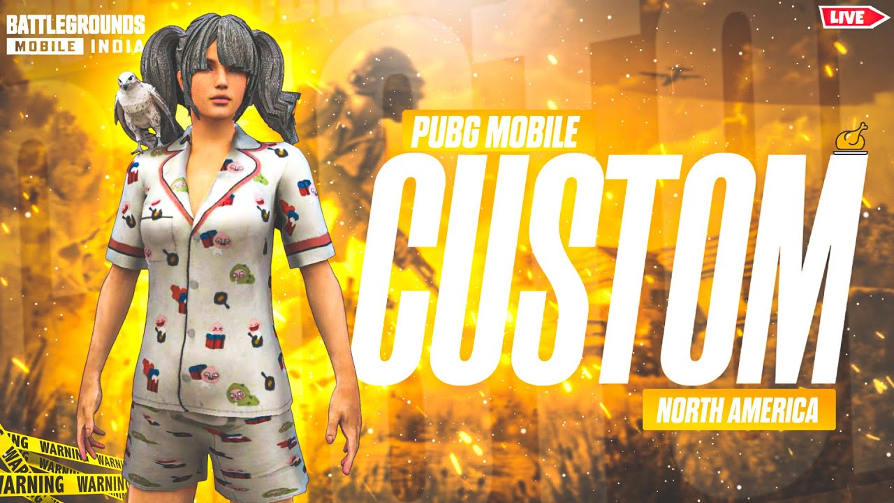 Pubg Mobile Live | Custom room  | north america pubg mobile custom room live