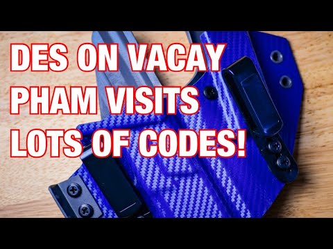 Des On Vacay, Pham Visits & Lots of Codes!