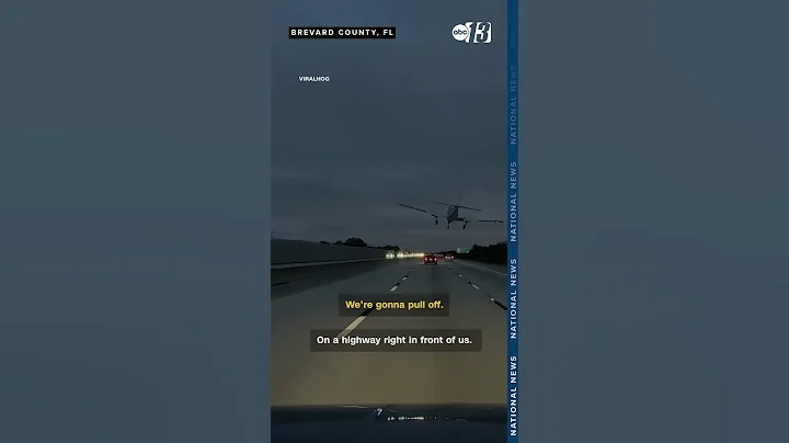 Driver suffers minor injuries after plane crashes into car during emergency landing