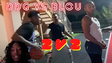 Acie Reacts - DDG vs B Lou 2v2 IRL Basketball Game
