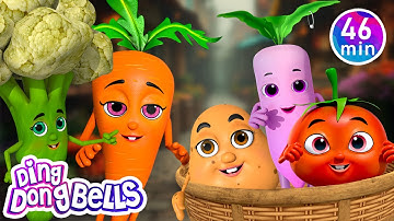 5 Natkhat Sabziyan + 15 More Rhymes in Hindi | Nursery Rhymes | Ding Dong Bells