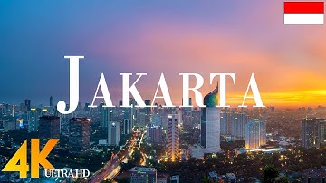 Jakarta 4K drone view • Amazing Aerial View Of Jakarta | Relaxation film with calming music