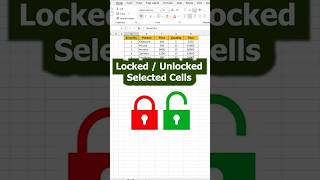 Lock Selected cell in excel🔓 🔐How to Lock/Unlock Selected Cells in Excel #exceltricks #excelhindi