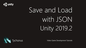 Save and Load with JSON in Unity 2019.2