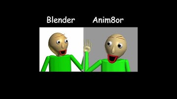 Blender and anim8or animation comparison